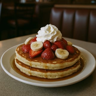 Strawberry Banana Pancakes